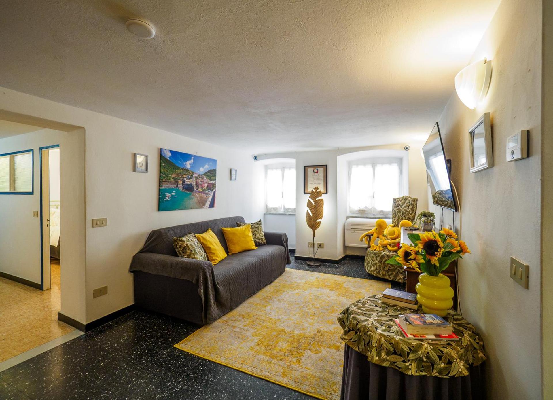 Mainetta Sea View Apartment With Ac Vernazza Kültér fotó