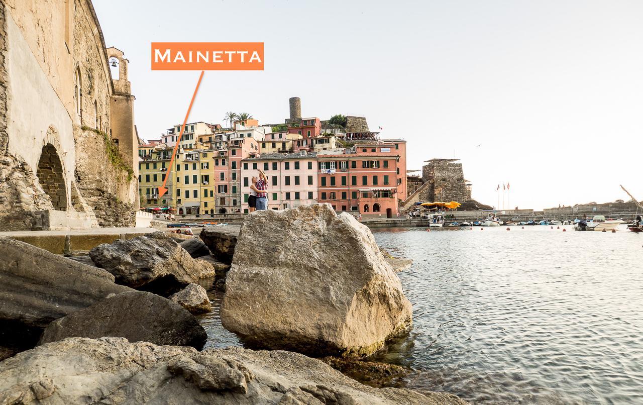 Mainetta Sea View Apartment With Ac Vernazza Kültér fotó